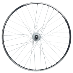 Riverside 28" Hybrid Bike Front Wheel / Dynamo / Single-Walled / V-Brake / Screw - Black