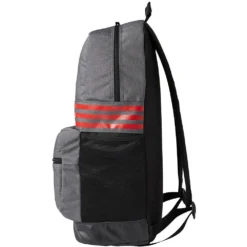 ADIDAS 3 Stripes Medium Backpack (Dark Grey Heather/ Scarlet) -Ride Ready k11ae9ed521ae62d2f94774b0c9298a6c