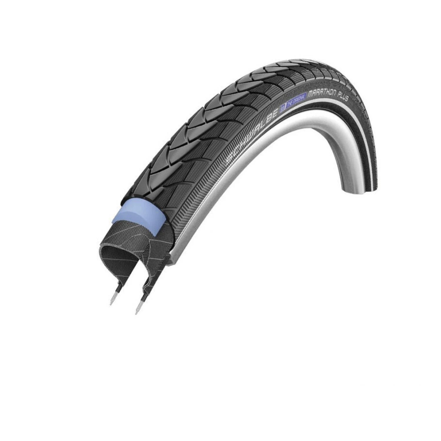 Schwalbe MARATHON PLUS 700 X 25C Black Reflex Tyre 1 Schwalbe MARATHON PLUS 700 X 25C Black Reflex Tyre
