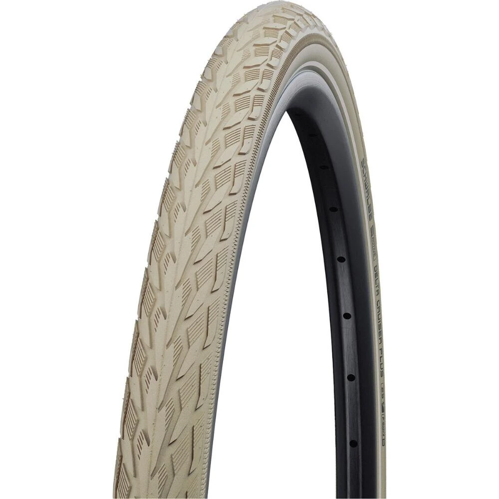 Schwalbe DELTA CRUISER PLUS PG 28 X 1 1/2 Creme Reflex Tyre 2 Schwalbe DELTA CRUISER PLUS PG 28 X 1 1/2 Creme Reflex Tyre - Image 2