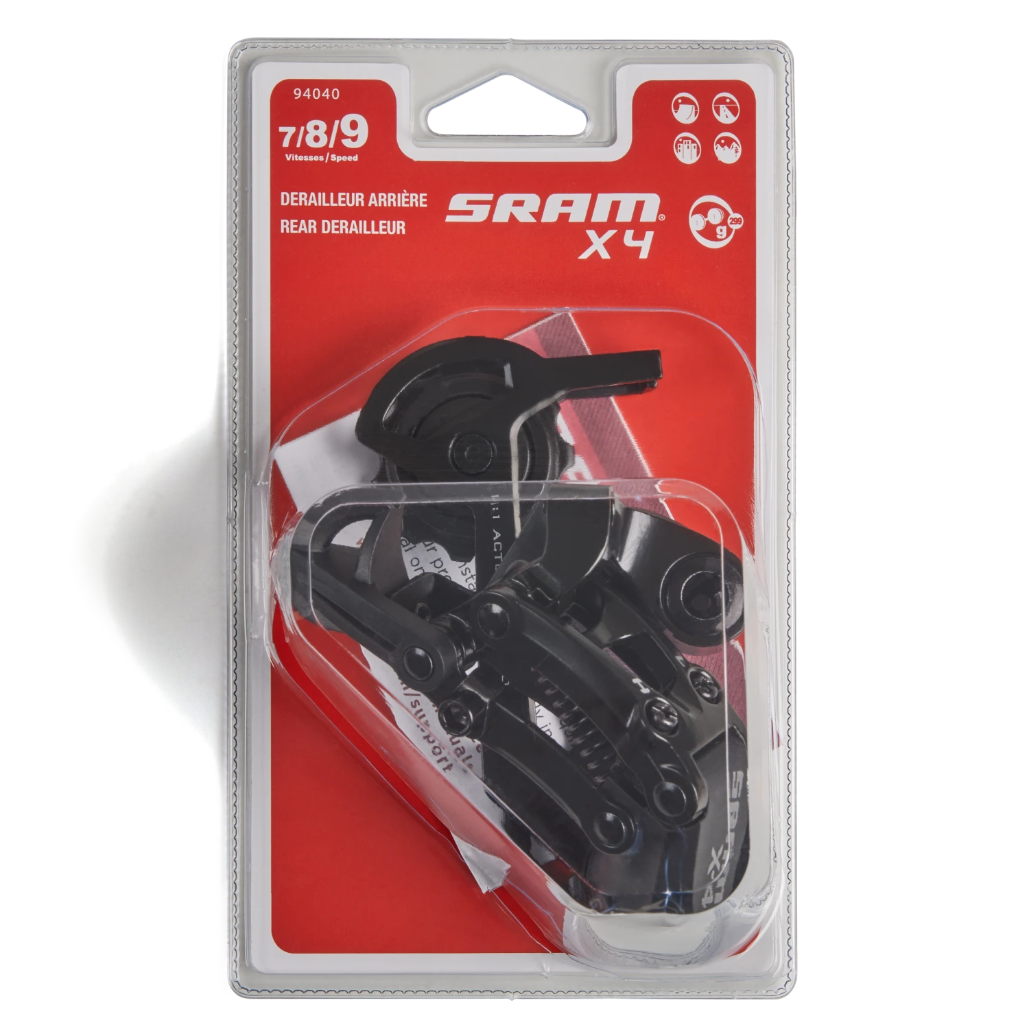 SRAM Rear Derailleur 7- To 9-Speed X4 2 SRAM Rear Derailleur 7- To 9-Speed X4 - Image 2