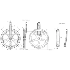 BTWIN 52T 170 Mm Aluminium Chainset