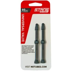 Stans NoTubes Presta Alloy Valve Stems 80mm Black