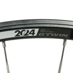 BTWIN 700 Aero Rear Road Wheel - Black -Ride Ready k8f20f7f888c844368640505daa6e2ba5
