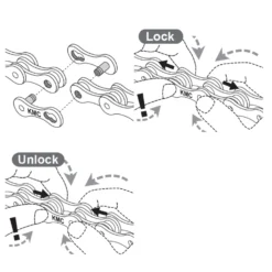 8-Speed Chain KMC Z8.3 EPT 112 Links + Quick-Release CL573R EPT -Ride Ready k90e8254fdcc73544954457d7dc91811b