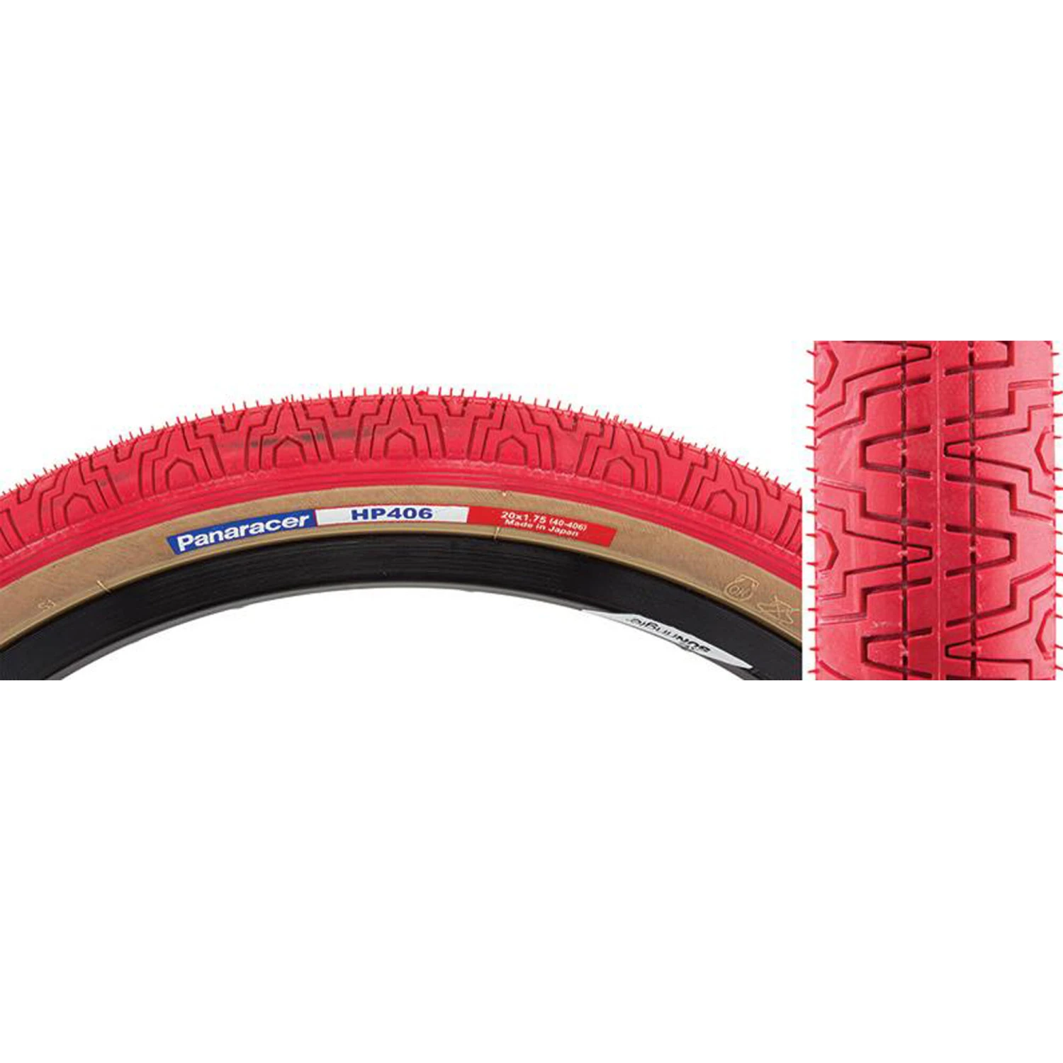 Panaracer HP406 BMX Tyre Red/Amber 20 X 1.75 1 Panaracer HP406 BMX Tyre Red/Amber 20 X 1.75