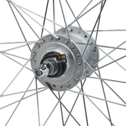 Riverside 28" Hybrid Bike Front Wheel / Dynamo / Single-Walled / V-Brake / Screw - Black -Ride Ready kebe35093db63f5df1bbaa42f410c294b